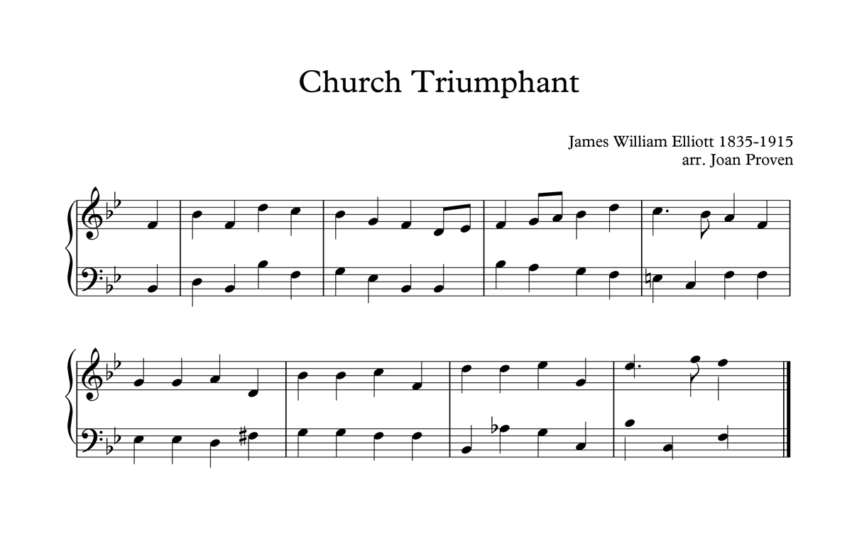 image of church triumphant full score