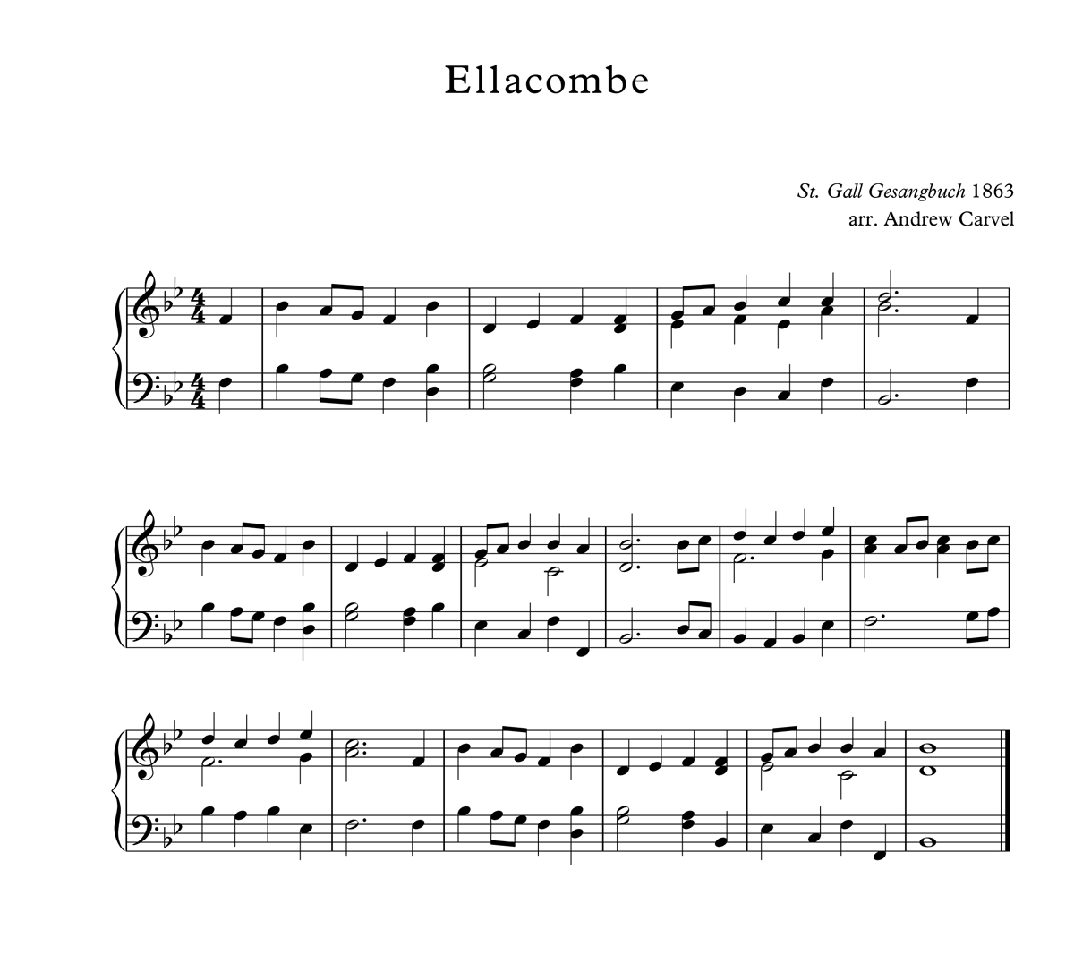 image of Ellacombe full score