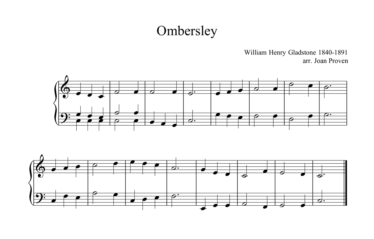 image of ombersley full score