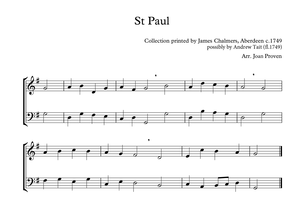 image of St Paul full score 