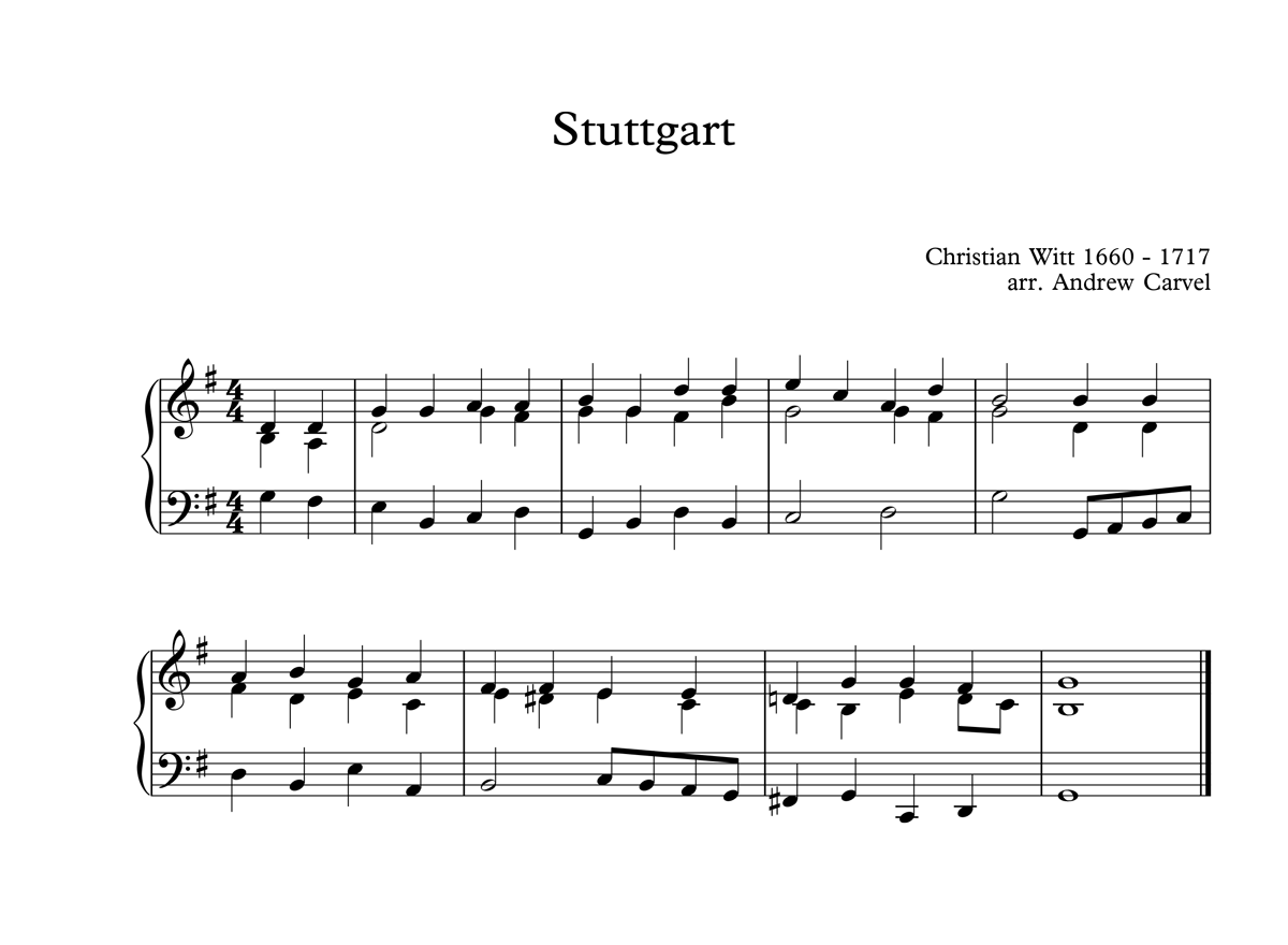 image of Stuttgart full score